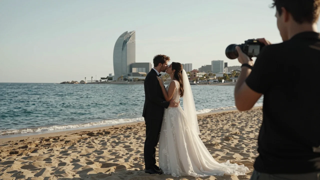 Boda destino Barcelona Fotógrafo profesional para tu día especial — image 1